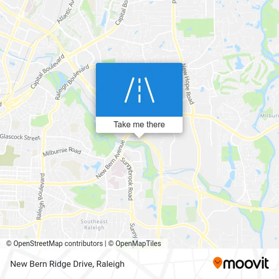 New Bern Ridge Drive map