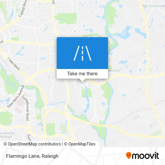 Flamingo Lane map