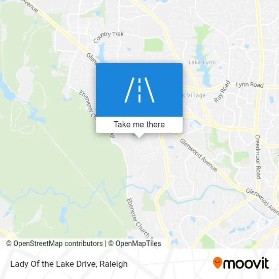 Lady Of the Lake Drive map