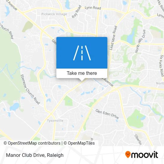 Manor Club Drive map