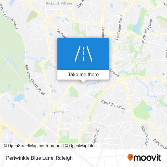 Periwinkle Blue Lane map