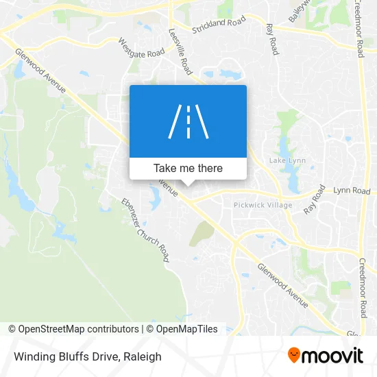 Winding Bluffs Drive map