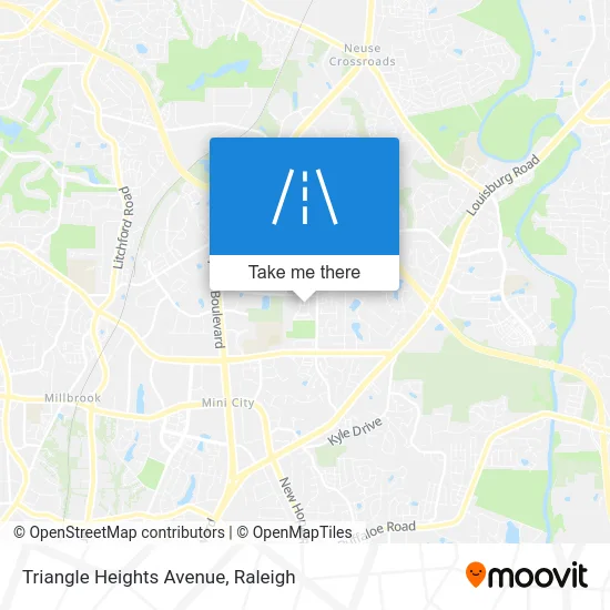 Triangle Heights Avenue map