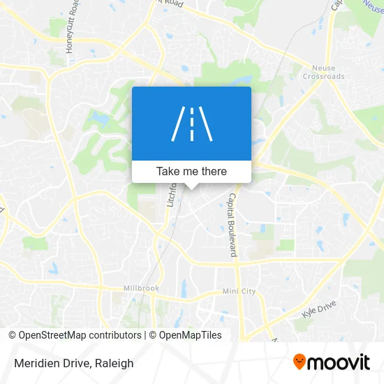 Meridien Drive map