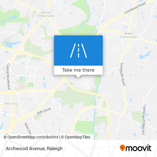 Archwood Avenue map