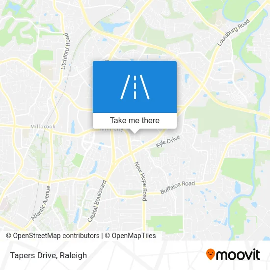 Tapers Drive map