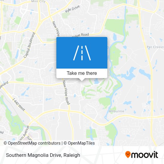 Southern Magnolia Drive map