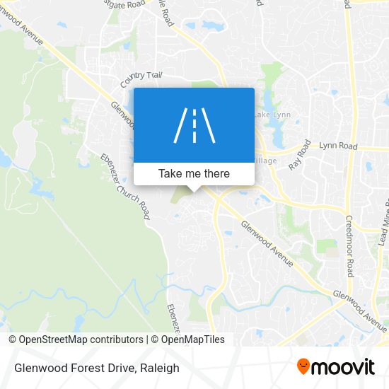 Glenwood Forest Drive map