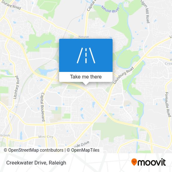 Mapa de Creekwater Drive