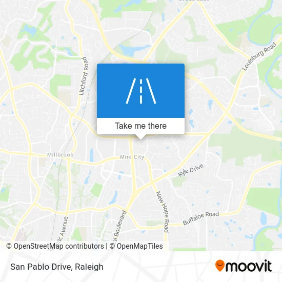 San Pablo Drive map