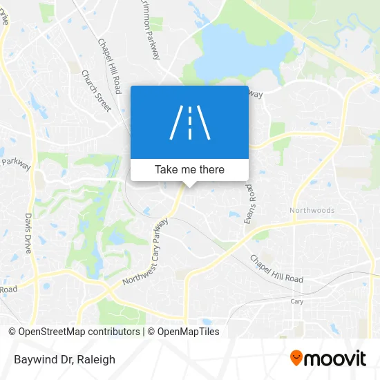 Baywind Dr map