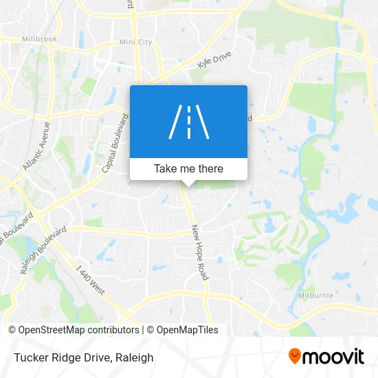 Tucker Ridge Drive map