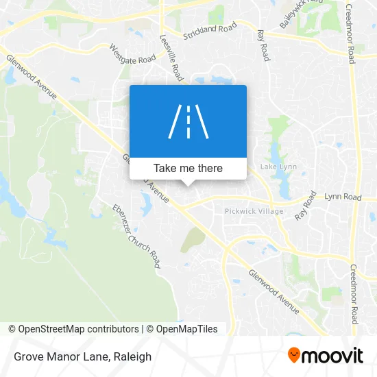 Grove Manor Lane map