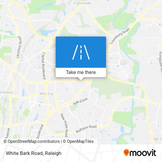 Mapa de White Bark Road