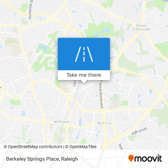 Berkeley Springs Place map