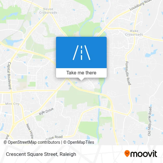 Crescent Square Street map