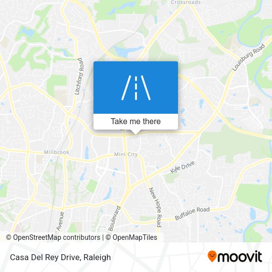 Casa Del Rey Drive map