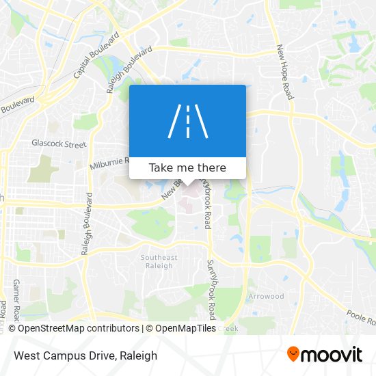 West Campus Drive map