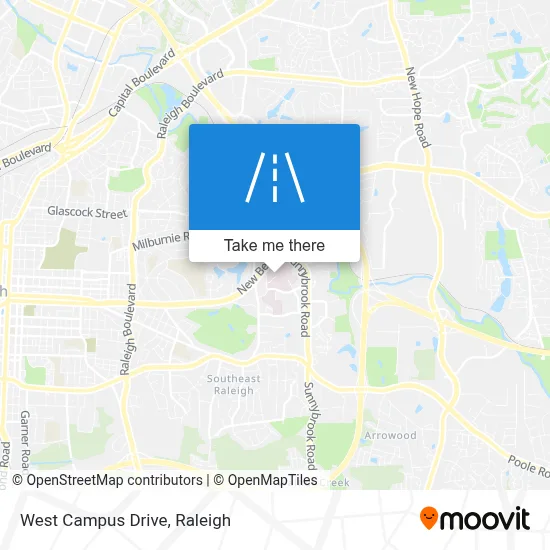 West Campus Drive map