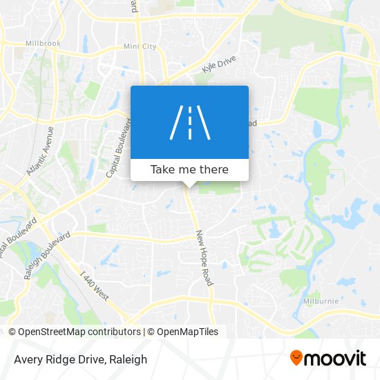 Avery Ridge Drive map