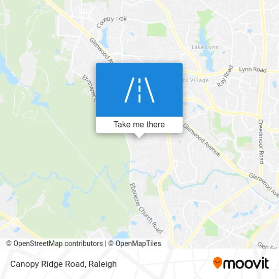 Canopy Ridge Road map