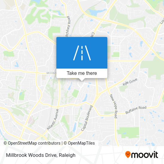 Millbrook Woods Drive map