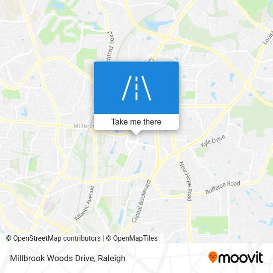 Millbrook Woods Drive map