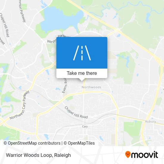 Warrior Woods Loop map