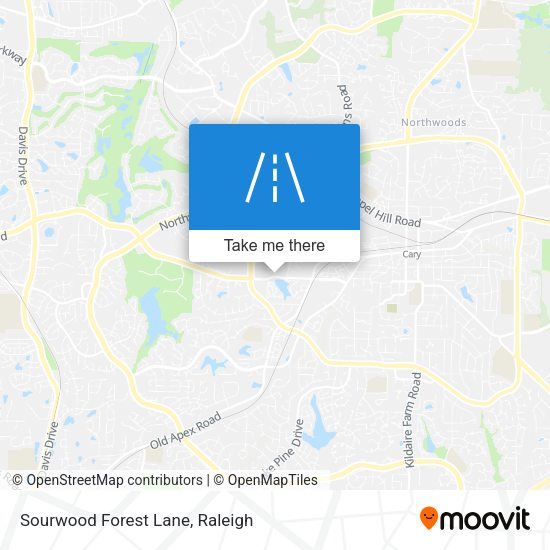 Sourwood Forest Lane map