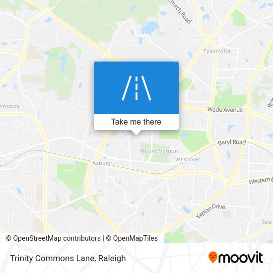 Mapa de Trinity Commons Lane