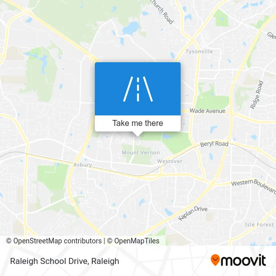 Raleigh School Drive map