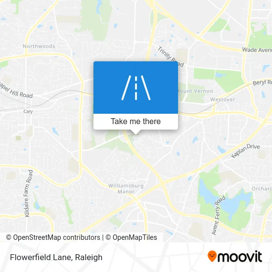 Flowerfield Lane map