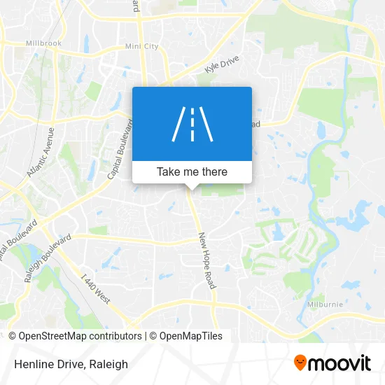 Henline Drive map