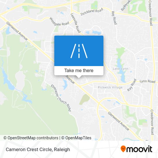 Cameron Crest Circle map