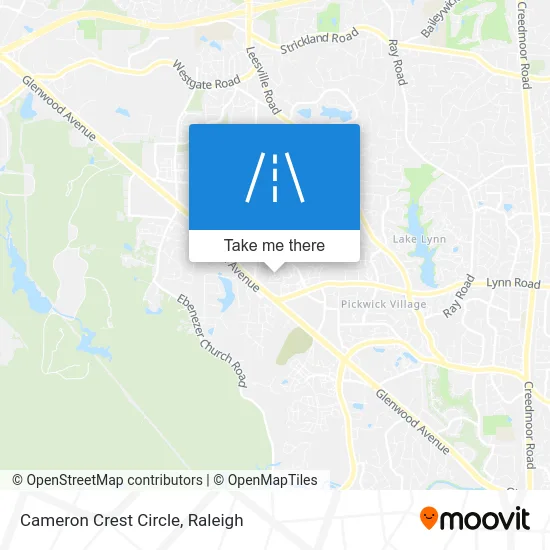 Cameron Crest Circle map