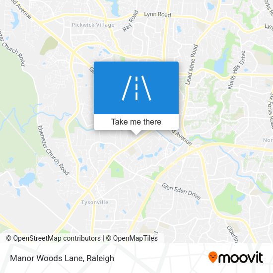 Mapa de Manor Woods Lane