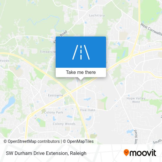 SW Durham Drive Extension map
