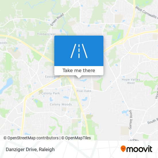 Danziger Drive map
