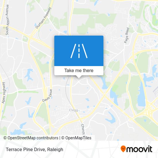 Terrace Pine Drive map