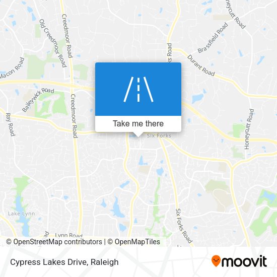 Cypress Lakes Drive map