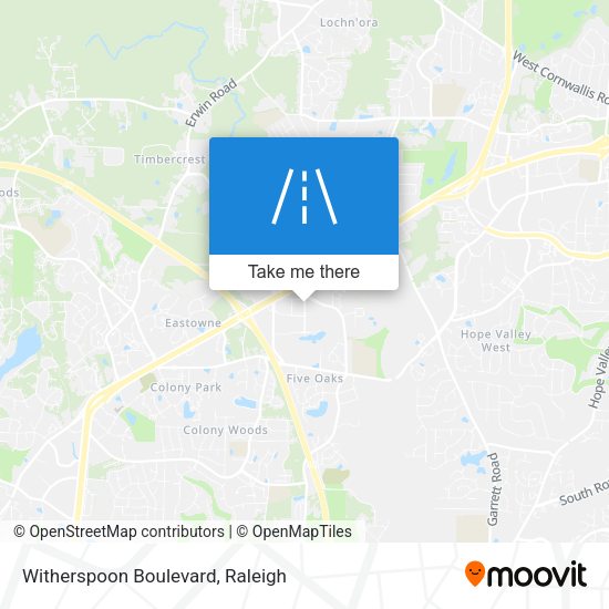 Witherspoon Boulevard map