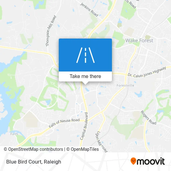 Blue Bird Court map