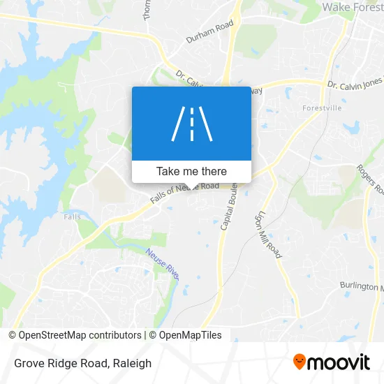 Grove Ridge Road map
