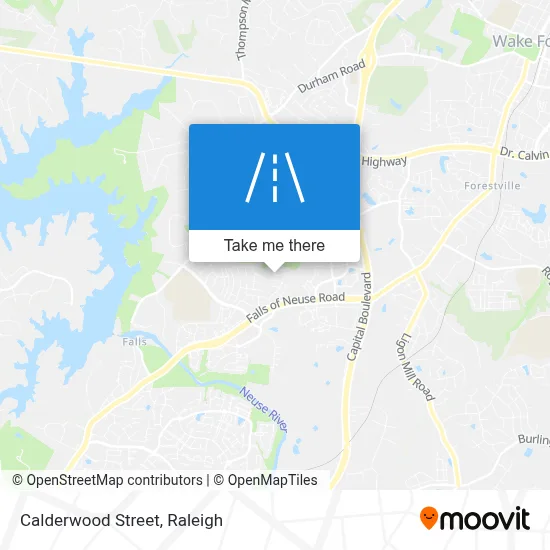 Calderwood Street map