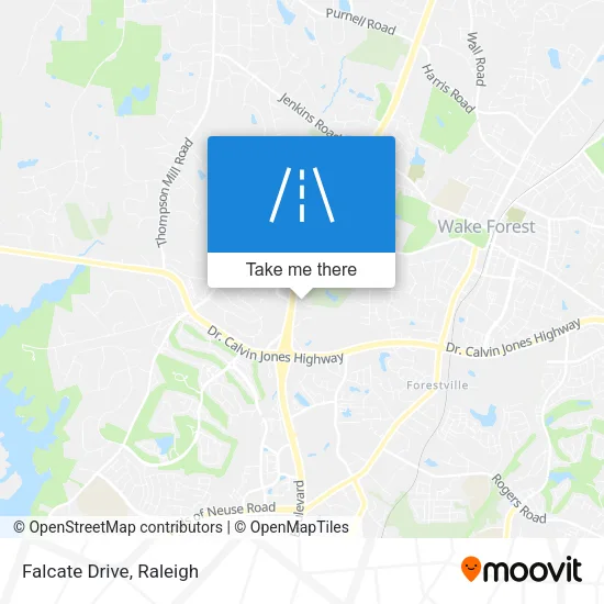 Falcate Drive map