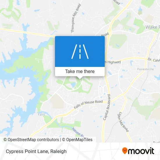 Cypress Point Lane map