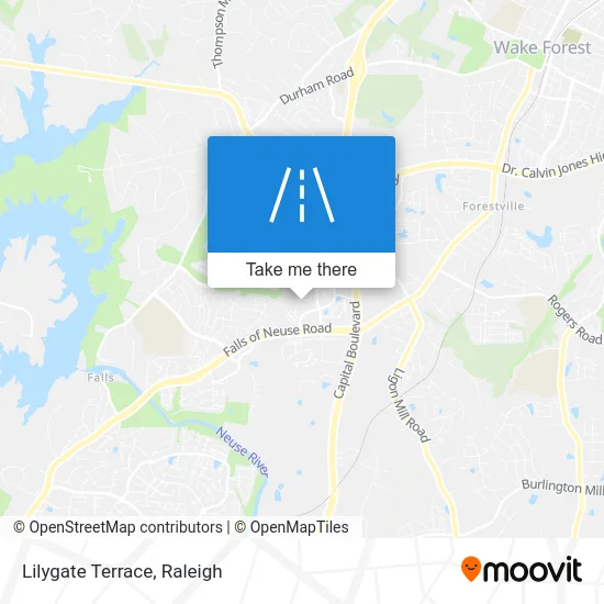 Lilygate Terrace map