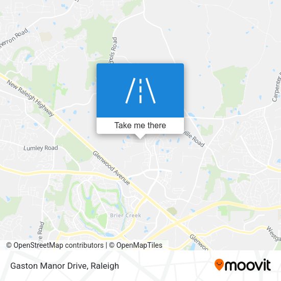 Gaston Manor Drive map