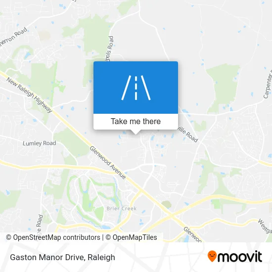 Gaston Manor Drive map