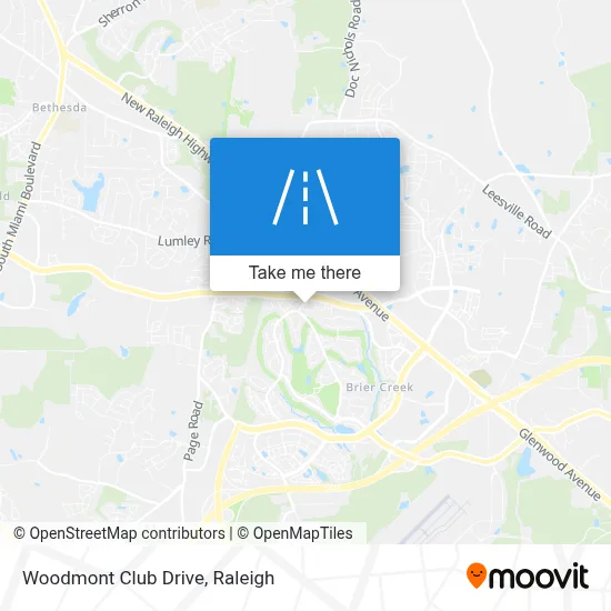 Woodmont Club Drive map